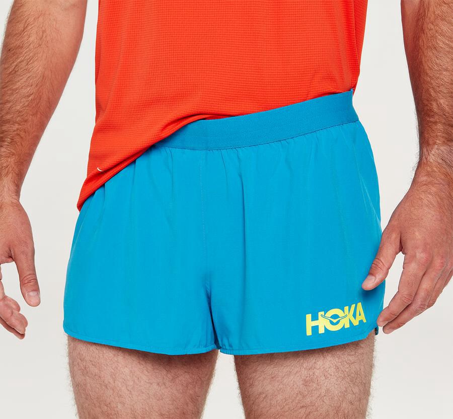 Hoka One One Korte Broek Heren - Performance - Blauw - VN2608419